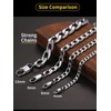 ChainsHouse Men 6mm Stainless Steel Necklace Hip Hop Jewelry Curb