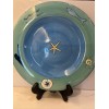 K.I.C. Fish Shells Waves Sun Starfish Green Rim Blue Dinner