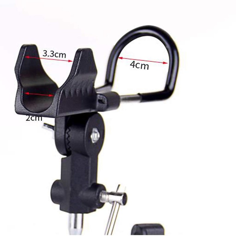 Fishing Rod Holder, Rod Mount, Ground Support, 360° Rotation, Up