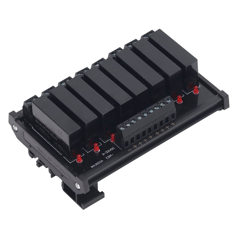 Solid State Relay Module DIN Rail Installation 8 Channel Solid