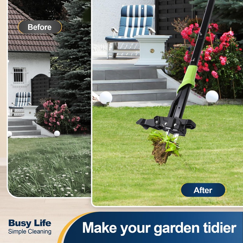 Yocada Stand Up Weed Puller Tool Heavy Duty 4 Manganese