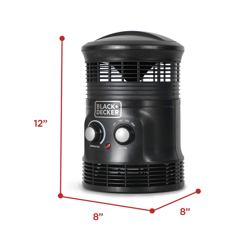BLACK+DECKER 360-Degree Surround Heater and Fan Combo, 360 Space Heater