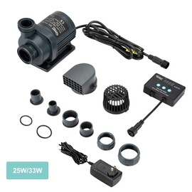 hygger 1060GPH Quiet Submersible and External 24V Water Pump, with Controller (30%-100% Settings), Powerful Return Pump for Fish Tanks, Aquariums, Ponds, Fountains, Sump, Hydroponics (33W, 13.1ft)