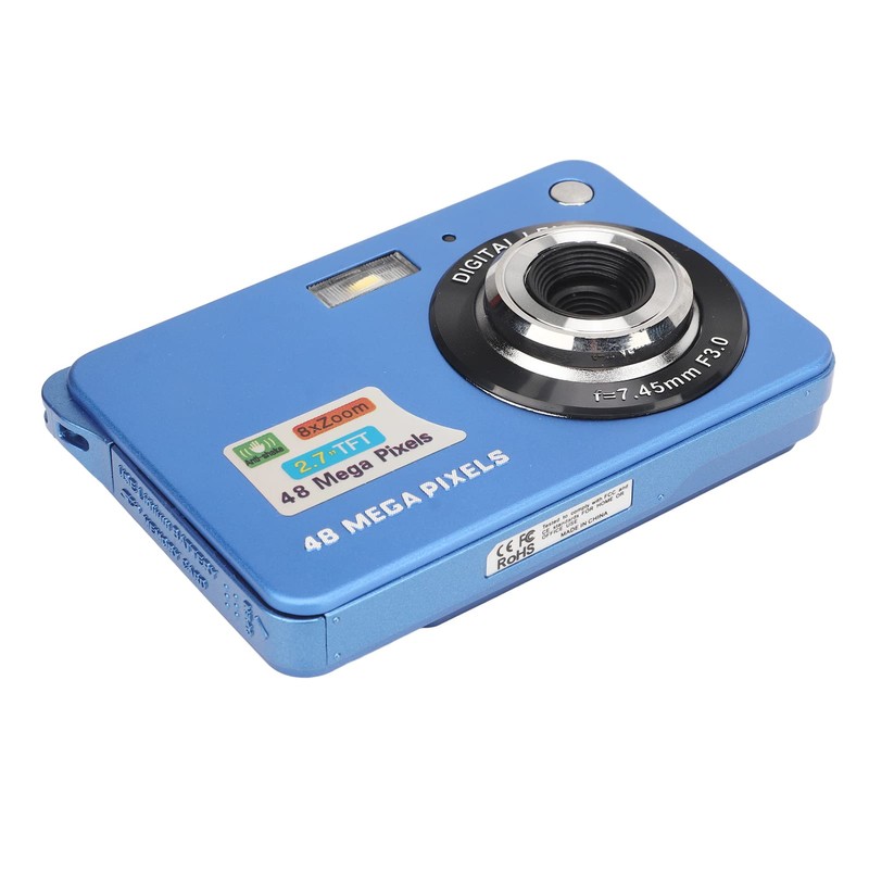 Compact Camera, 4K 2.7 Inch LCD Digital Camera Anti Shake