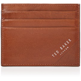 Ted Baker Men's Leather Rifle Travel Accessory-Envelope Card Holder, lightweight, TAN, One Size