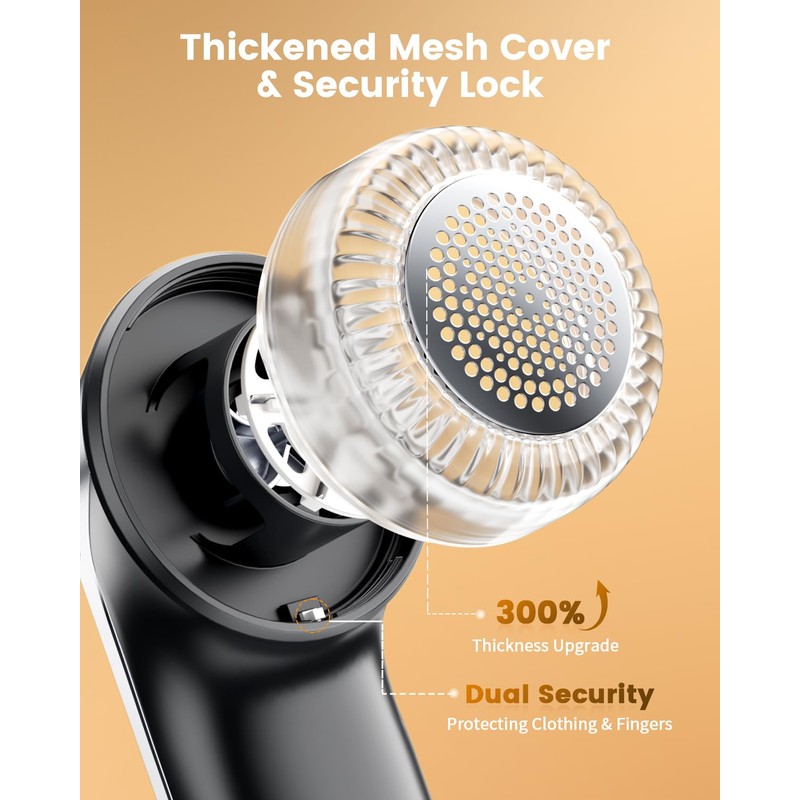 coldSky Fabric Shaver, Rechargeable Lint Shaver with Digital Display, Portable