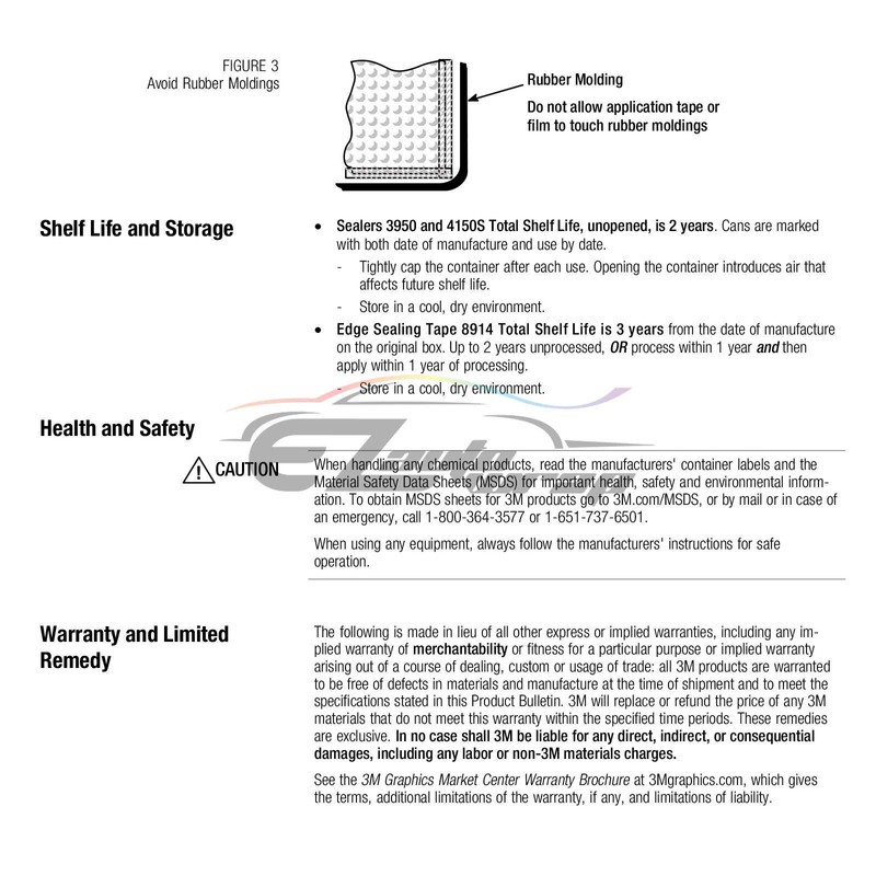 3M™ 8520ES Matte Clear Edge Sealer Sealing Tape for Vinyl