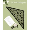 Mantveil Small Triangle Chapel Veil: Short Black Butterfly Lace Mantilla