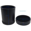 Black PU Leather Dice Cup, Black Premium Felt Lined with