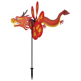 In the Breeze 2689 12 Inch Dragon Wind Colorful Spinner for Your Yard and Garden