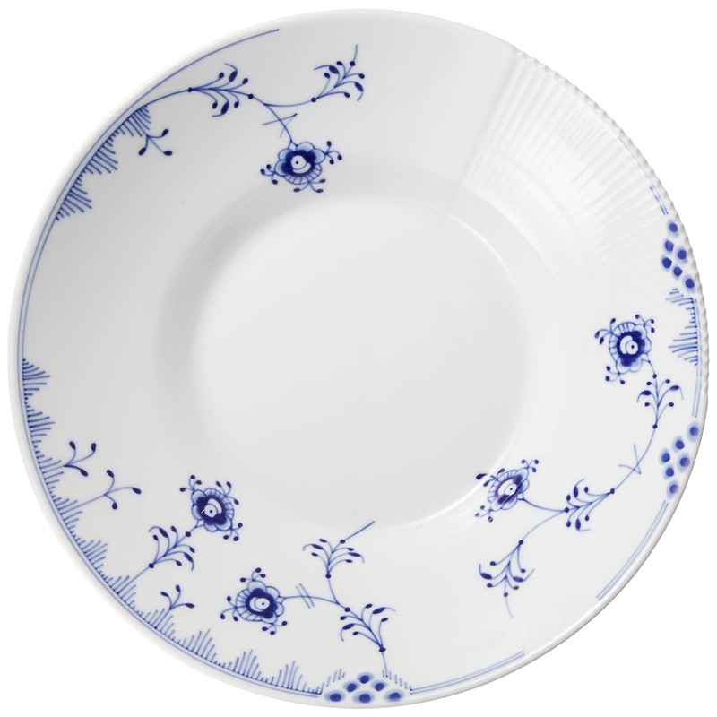 Royal Copenhagen 1017485 Blue Elements Deep Plate, 9.4 inches (24