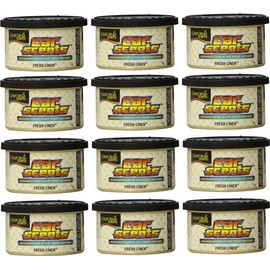 California Scents Car Scents Autoduft Lufterfrischer Duftdosen Air Freshener, Fresh Linen, 42g (12 Stück)