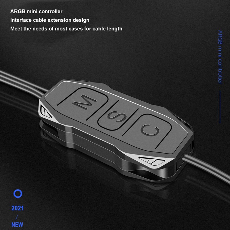 5V 3PIN ARGB Controller, Mini RGB Fan Controller 3‑Pin RGB
