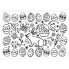 Iconikal Color-Your-Own 2-Sided Reversible Disposable Paper Place Mats, 14 x