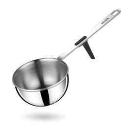 Stahl Artisan Triply - Sartén Tadka de acero inoxidable, 300 ml, 10 cm