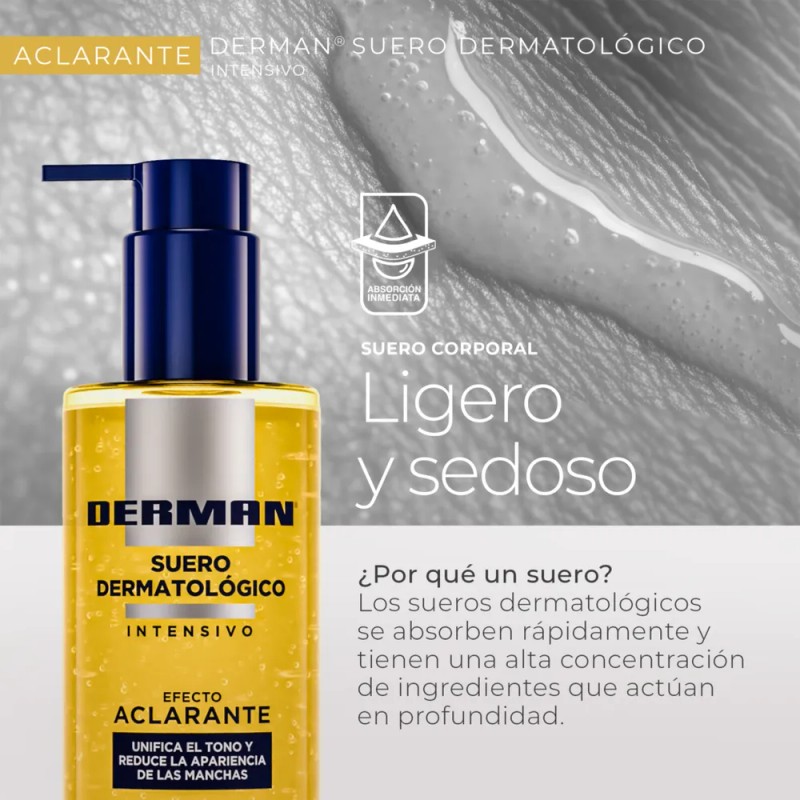 Derman Suero Aclarante Unifica El Tono Y Reduce Manchas Todo