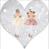 Pommerntraum ® Set of 2 decorative figures, Christmas decoration, edge