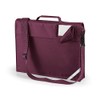 Quadra junior book bag with strap in burgundy