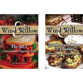 Wind & Willow"All American" Savory Cheeseball and Dip Mix Variety Pack (BLT/Smokehouse Bacon & Cheddar)