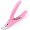 Acrylic False Nail Clipper Stainless Steel Nail Tip Cutter Trimmer Fake Nail Clippers for Nail (pink)