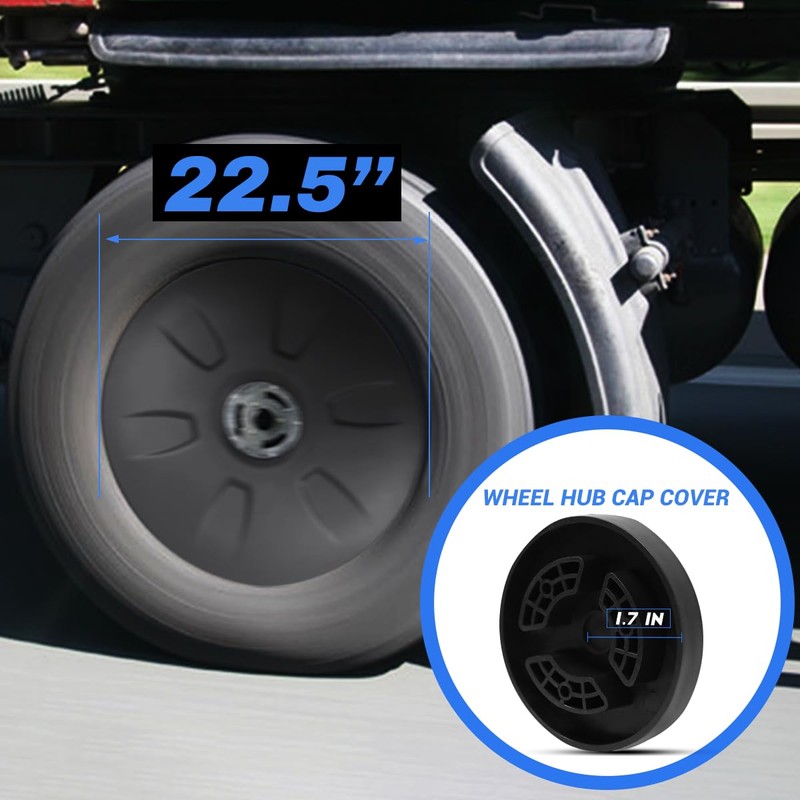 Latches Wheel Hub Cover for Freightliner Cascadia 2018+ Semi Trucks,