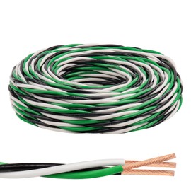 12 AWG THHN Wire 3-Conductor (Black/White/Green) – Stranded Copper, THHN/THWN-2 Rated 600V, Nylon Jacket for Indoor/Outdoor, Residential, Commercial & Industrial Wiring (25 FT)
