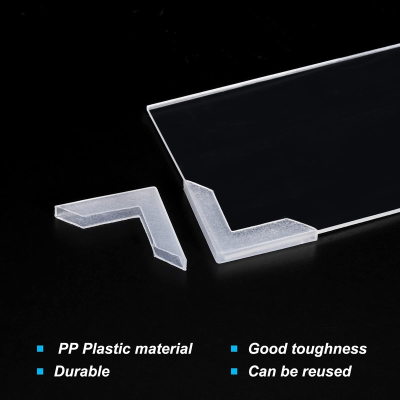 sourcing map PP Corner Protector L Shaped 33x4mm for Ceramic,