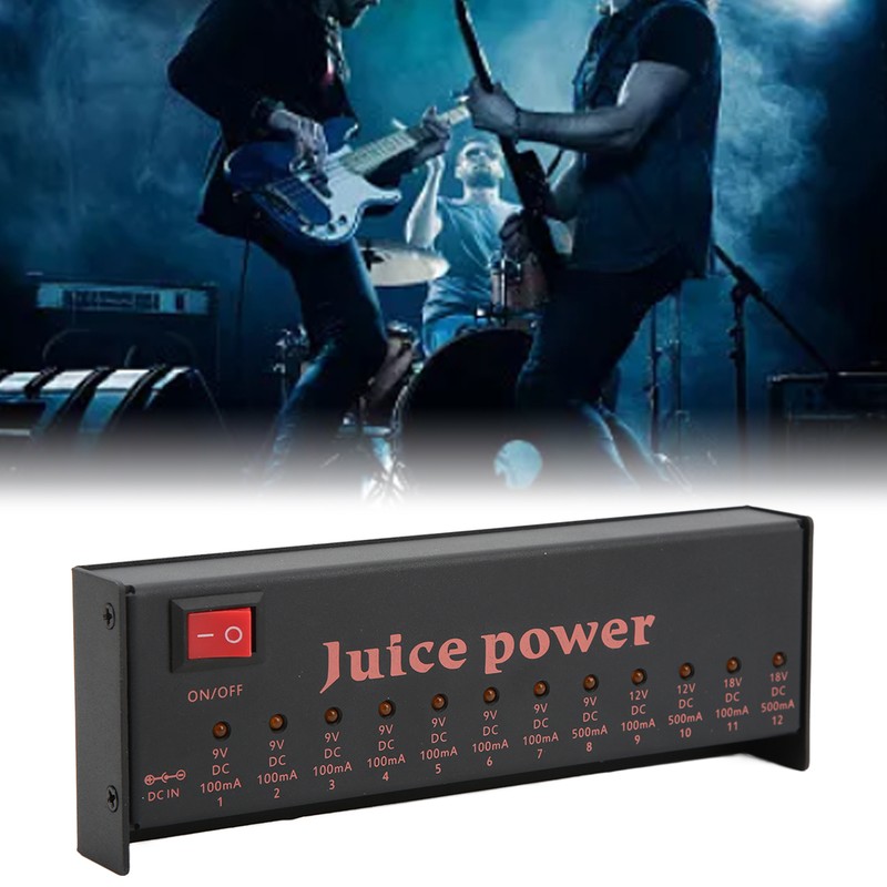 Guitar Effect Pedal Power Supply 12 Channel Isolated DC Outputs