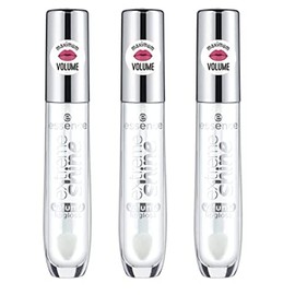 essence Paquete de 3 brillos de labios Extreme Shine Volume | Brillo de labios transparente de alto brillo, antiadherente, de larga duración | Vegano 