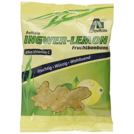 Avitale Ingwer-Lemon Fruchtbonbon, 5er Pack (5 x 75 g)
