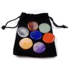 WANGCL 7 Piece Chakra Stone Set Polished Irregular Stones Chakra