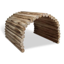 Flexible Wood Hideout - Extra Large - House, Tunnel, Ramp, Bridge, Tube for Guinea Pigs, Ferrets, Hedgehogs, Chinchillas, Small Rabbits, and Other Small Animals - Accessories, Toys, and Supplies