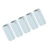 5pcs M12*40 Long Rod Coupling Nut, Carbon Steel Hex Sleeve