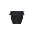 Whitefurze G02046 30cm Square Venetian Planter - Black