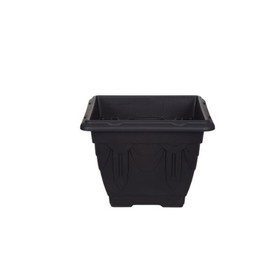 Whitefurze G02046 30cm Square Venetian Planter - Black