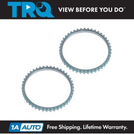 TRQ Front or Rear ABS Tone Ring Pair Set for Ford Escape Mercury Mariner Hybrid