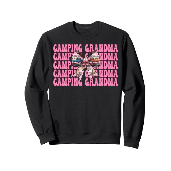Camping Grandma RV Camping Camper Motorhome Nana Coquette Sweatshirt