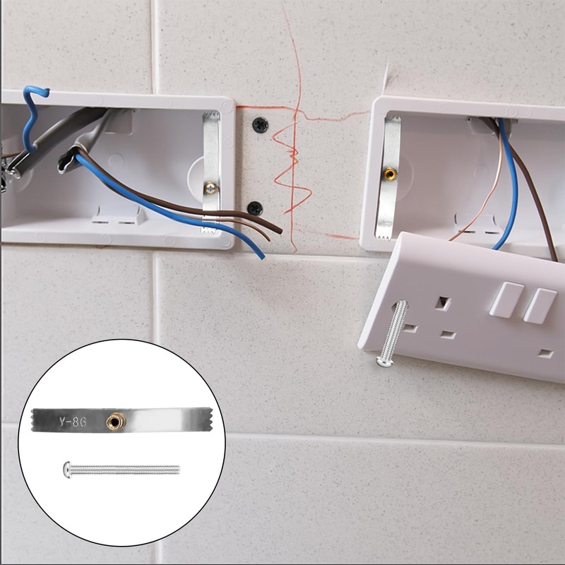 Girihe 10 Pack Electrical Back Box Repair, Universal 86 Type