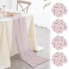 Nialnant 4 Pack Gauze Table Runners,13Ft Cheesecloth Table Runner for