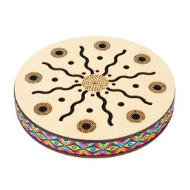 Sea Drum Ocean Wave Sound 8in Portable Maple Ethnic Musical Percussion Instrument