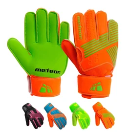 meteor Catch football goalkeeper gloves for children player gloves men's football gloves women's goalkeeper gloves protects the fingers goalkeeper gloves boys goalkeeper player gloves catch, orange, #6