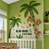 Book Tree Plants Monkey Wall Sticker, Cute Monkey Climbing on