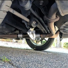 JONJEA 3" Electric Exhaust Valve Control Motor Kit Stainless Headers with Manual Switch