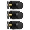Haidms Black Interior Door Knobs, Zinc-Alloy Heavy Duty Round Matte