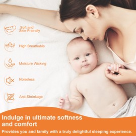 Zippered Mattress Protector King Size 76"x 80", Waterproof Soft Terry Cotton Top Mattress Encasement Covers for 7"/8"/9" Depth Eastern King Bed