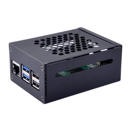 GeeekPi Metal Case for Raspberry Pi 5, Support PCIe to M2 NVMe Shield N04/N05/X1000/X1001 PCIe Peripheral Board & Raspberry Pi 5 Active Cooler
