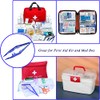 First Aid Tweezers, Plastic Tweezers, Disposable Forceps for Medical, Crafts,