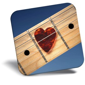 Destination Vinyl ltd Fridge Magnet - Guitar Heart Shaped Plec Pick for Office, Cabinet and Whiteboard, Magnetic Stickers, 45264