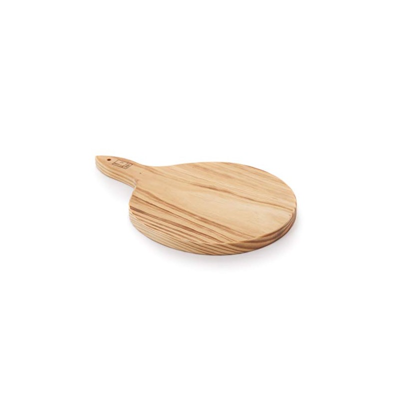 Antipasti/Food Wooden Round Serving Paddle - 1 Person Board -