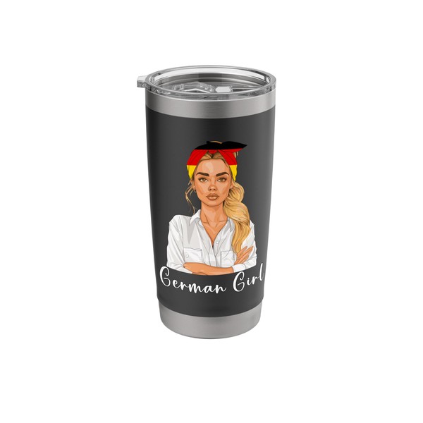 Germany Flag Products Girl Blond Souvenirs German Stainless Steel Insulated